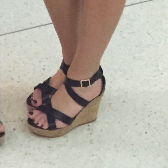 Black Strap Wedges - Picture 8 of 10